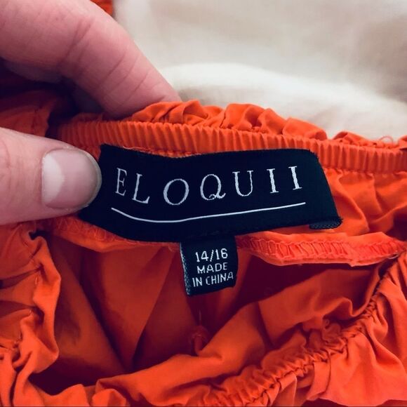 Orange Ruffled Tank from Eloquii - Picture 6 of 7